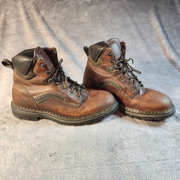 Red Wing Boots Mens 10.5 Brown Leather DynaForce 926 EH Electrical Hazard Work - Picture 3 of 9